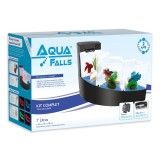 Aquarium Aqua Falls - Kit complet - Noir