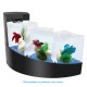 Aquarium Aqua Falls - Kit complet - Noir