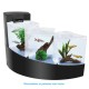 Aquarium Aqua Falls - Kit complet - Noir