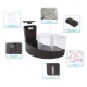 Aquarium Aqua Falls - Kit complet - Noir