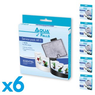 Filtre AF-1 Service Pack - Multi actions pour aquarium Aqua Falls® (lot de 6)
